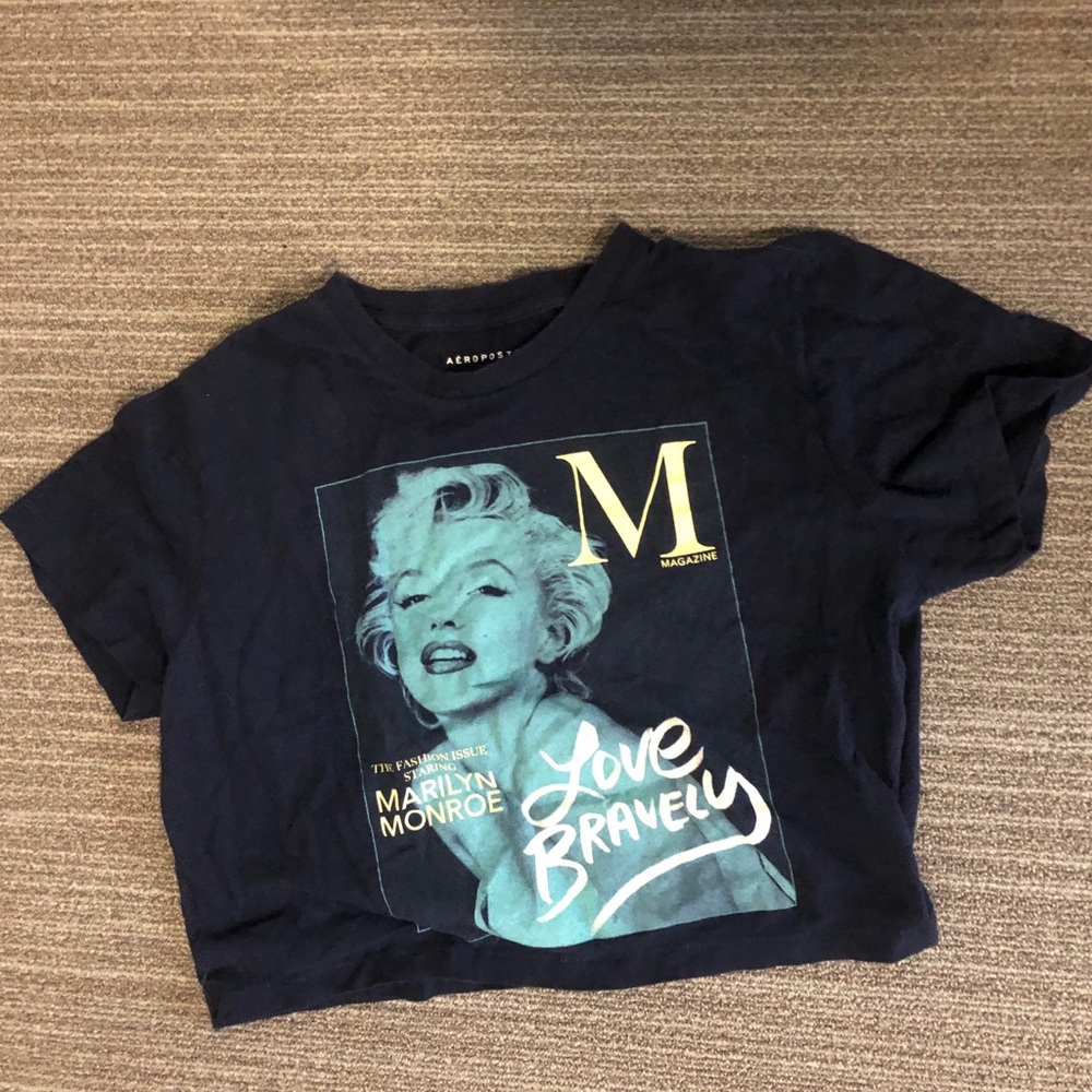 Marilyn Monroe cropper t-shirt
